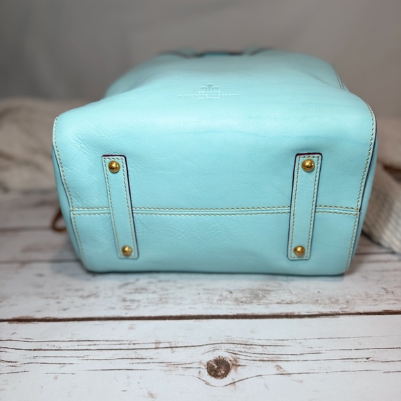 NWT Dooney & Bourke Florentine Hattie Drawstring - Pale Blue - Picture 6 of 12